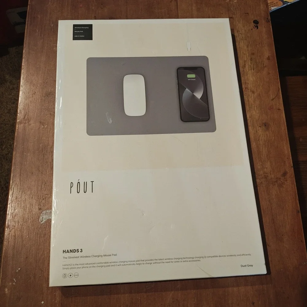 PÓUT‎ Hands 3 Wireless Charging Mouse Pad New In Sealed Box 8809418160434